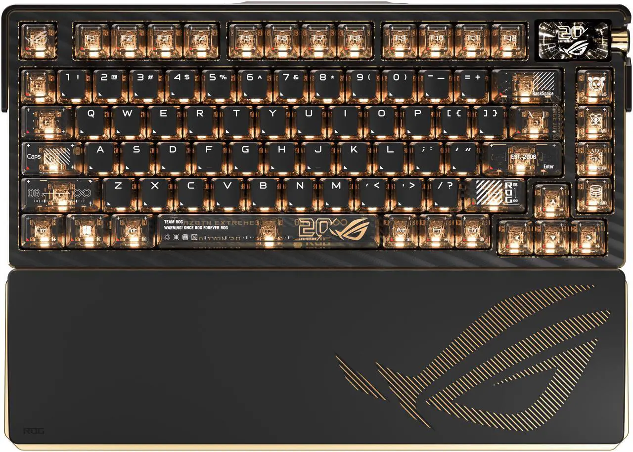 ASUS ROG 20th Edition Azoth Extreme - Wireless Mechanical Gaming ...