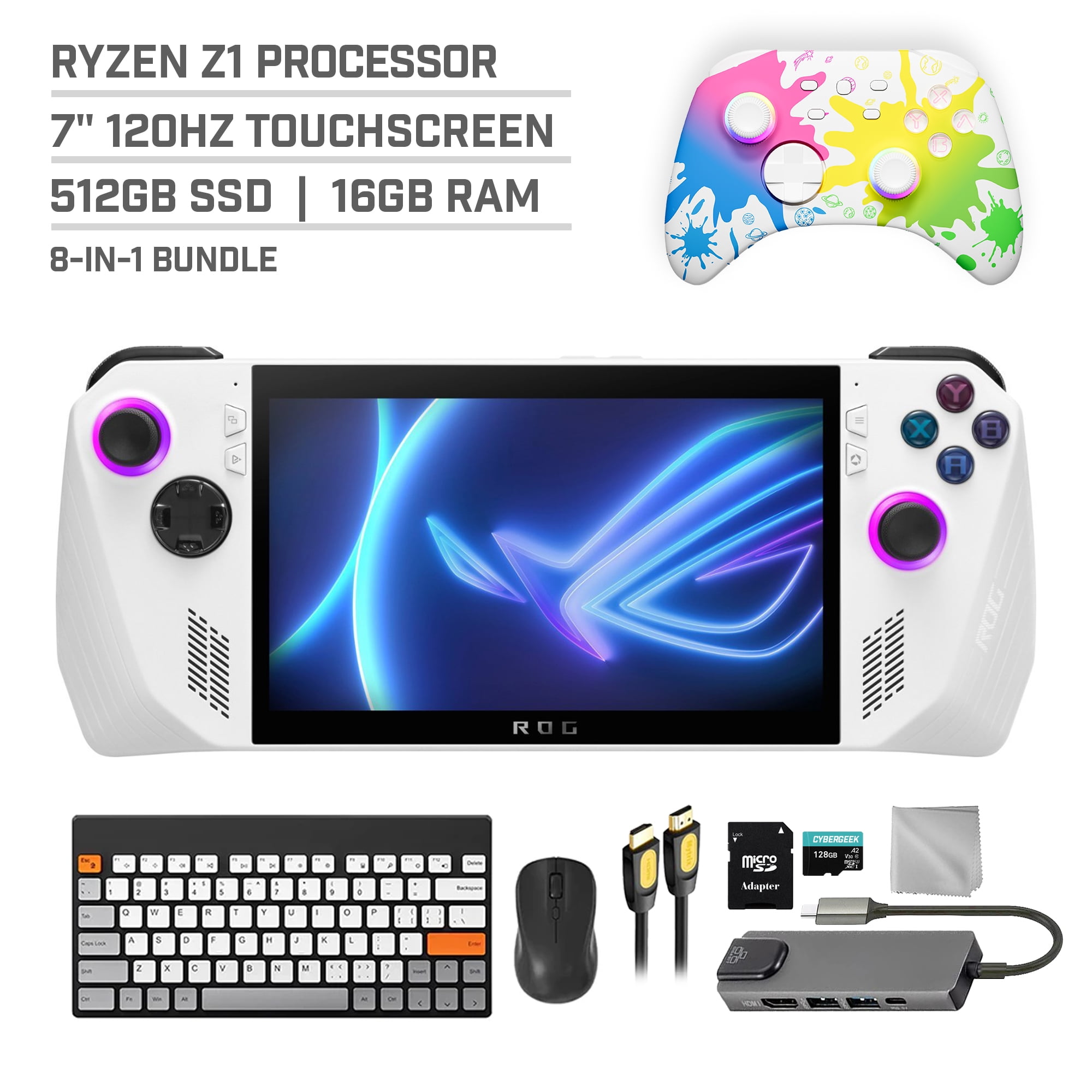 【セット】 ROG ALLY 512GB ASUS ROG Ally 512GB 7-inch 120Hz FHD Gaming Handheld with