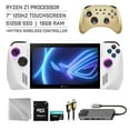 thumbnail image 1 of ASUS ROG Ally 512GB Gaming Handheld 7-inch Touchscreen 120Hz FHD 1080p AMD Ryzen Z1 Processor, Mytrix Gold Wireless Pro Controller, Hub, 128GB MicroSD Card, 5 Accessories: 6 in 1 Bundle, 1 of 10