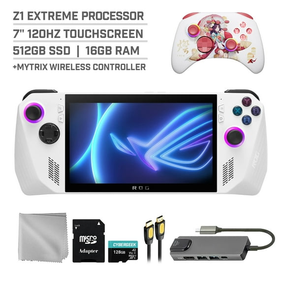 ASUS ROG Ally 512GB Handheld Video Game with 128GB MicroSD Card