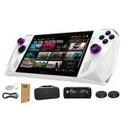 ASUS ROG Ally 7" - 120Hz FHD IPS (1920 x 1080) Gaming Handheld, AMD Ryzen Z1 Extreme Processor, 16GB RAM, 512GB, LED Touch Screen, Windows 11 Home, White, with 5AVE 6-in-1 Accessories