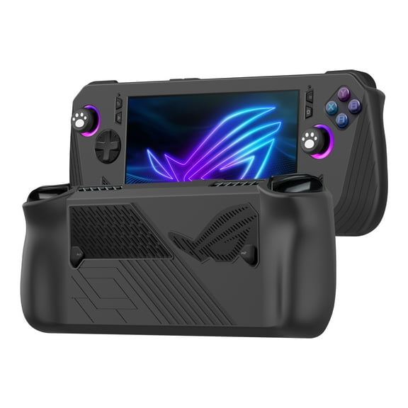 Protective Case Cover Compatible for ROG ALLY X, Soft Silicone Gaming Console Shell Dust-proof Protection Cover Sleeve Handheld Game Console Non-slip Storage Case (Case Only)