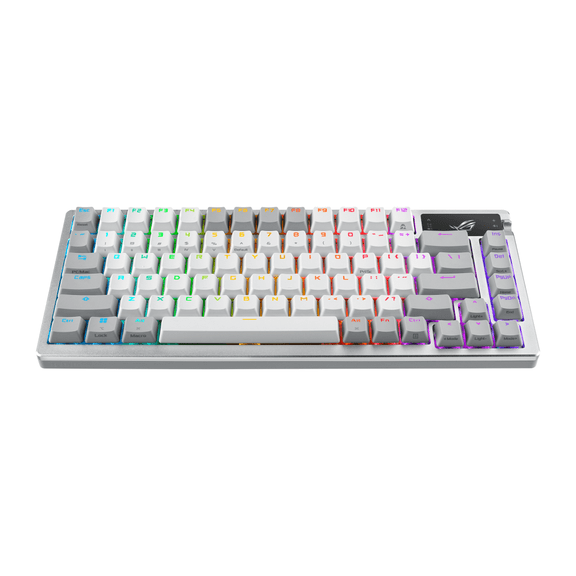ASUS ROG Azoth Wireless Mechanical Keyboard 75% TKL Hot-Swap RGB White