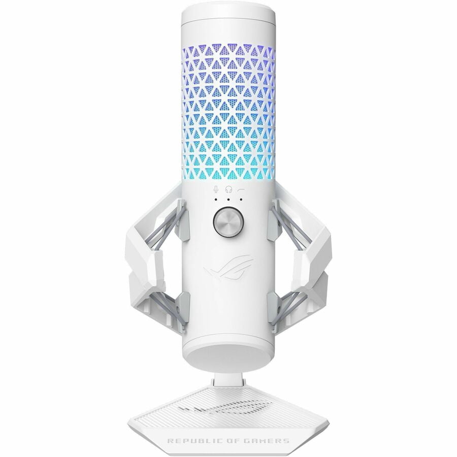 Asus ROG Carnyx Wired Condenser Microphone for Gaming, Vocals, Voice, Recording, Live Streaming, Podcasting, Notebook, Computer, White