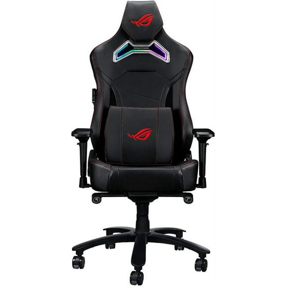 ASUS ROG Chariot RGB Gaming Chair Memory Foam Lumbar Support, 4D Adjustable Armrest, Reclining Backrest, Breathable Leatherette Material
