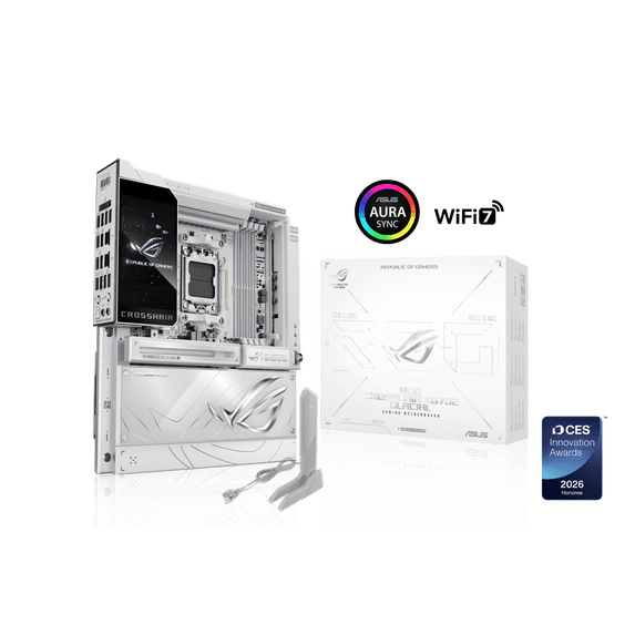 ASUS ROG Crosshair X870E Glacial AM5 AMD X870E Extended ATX Motherboard