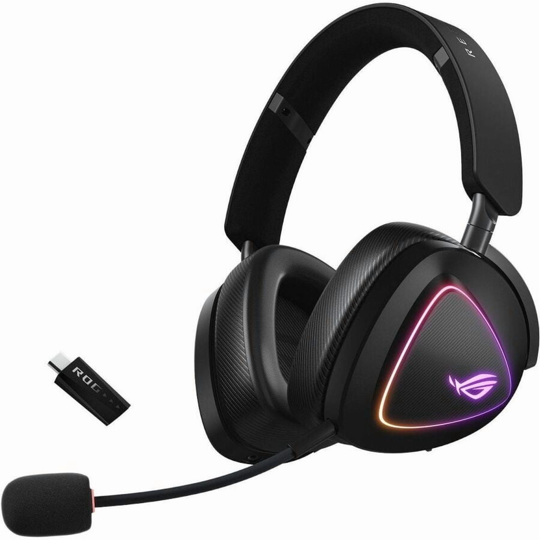 ASUS, Gaming Headset, ROG Delta II, Black, Tri-mode wireless
