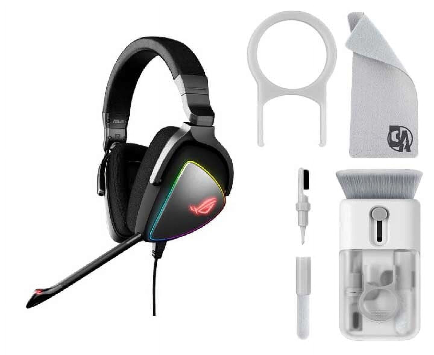  ASUS Auriculares para juegos ROG DELTA, Auriculares con  micrófono y alta resolución ESS Quad-DAC, Auriculares para juegos  compatibles para PC, Mac, PS4, Xbox One