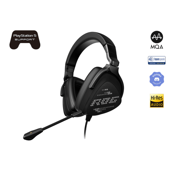 ASUS ROG Delta S Animate Gaming Headset | Customizable AniMe Matrix LED Display, AI Noise-Canceling Mic, Hi-Res ESS 9281 Quad DAC, Lightweight, USB-C, For PC, Mac, PS5, Switch and Mobile Devices