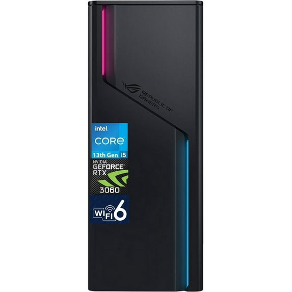 ASUS ROG G22 SFF Gaming Desktop PC (10-Core Intel i5-13400F upto 4.6 GHz, GeForce RTX 3060 12GB, 16GB DDR5, 1TB PCIe SSD, WiFi 6, Bluetooth 5.2, 3 Display Port, Win 11 Pro)