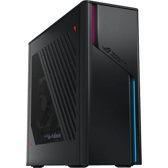 ASUS ROG G22 SFF Gaming Desktop PC (Intel i7-13700F 16-Core, GeForce RTX 3060 Ti 8GB GDDR6, 32GB DDR5 4800MHz RAM, 2x4TB PCIe SSD (8TB), Backlit KB, Wifi, Win 11 Home)