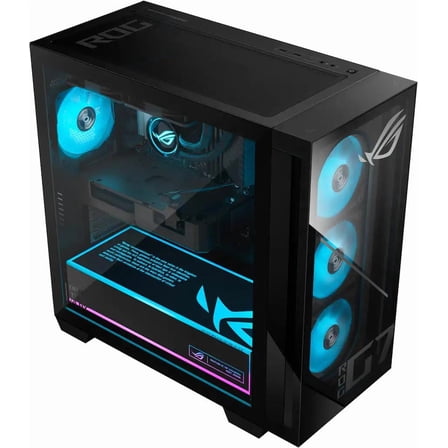 ASUS - ROG GM700 Gaming Desktop - AMD Ryzen 7 9800X3D - 32GB Memory - NVIDIA GeForce RTX 5070Ti 16GB - 2TB SSD - Black