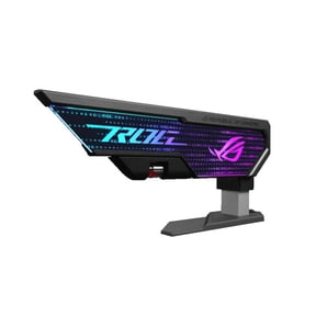 ASUS ROG Herculx Graphics Card Holder (Tool-free design, Included spirit level, Solid zinc alloy, 72-128mm, Aura Sync)
