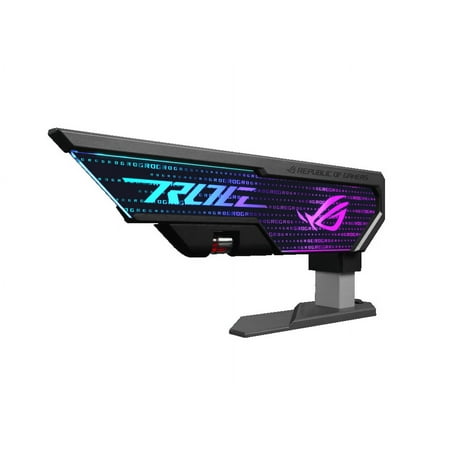 ASUS ROG Herculx Graphics Card Holder (Tool-free design, Included spirit level, Solid zinc alloy, 72-128mm, Aura Sync)