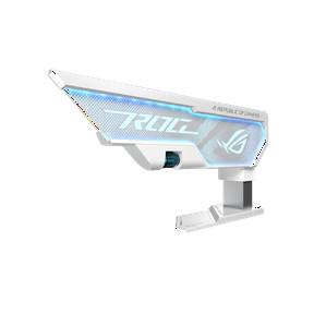 ASUS ROG Herculx Graphics Card Holder White Edition (Tool-free design, Included spirit level, Solid zinc alloy, 72-128mm, Aura Sync)