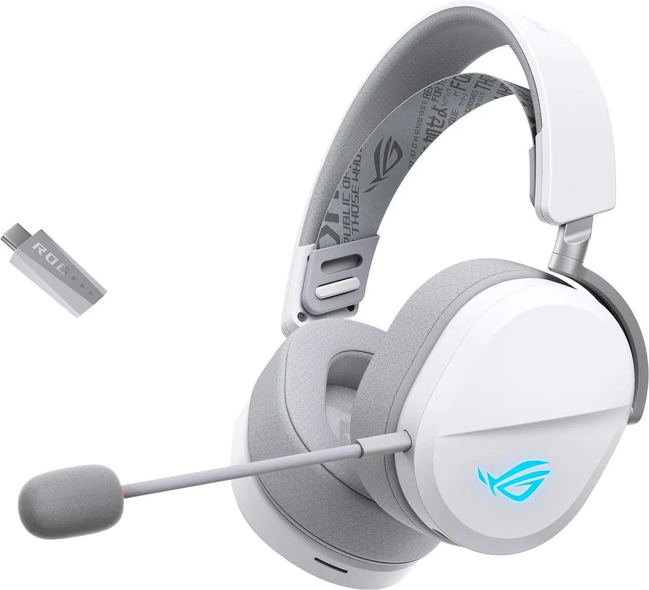 ASUS, ROG Pelta Wireless Gaming Headset, ROG SpeedNova 2.4GHz, White ...