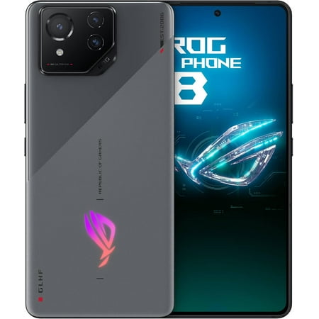 ASUS ROG Phone 8 AI2401 256GB ROM, 16GB RAM, Dual-SIM, GSM Unlocked - Rebel Gray