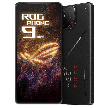 ASUS ROG Phone 9 Pro Unlocked Android Phone Bundle, US Version, 6.78", 185Hz AMOLED Display, 1TB Storage, 24GB RAM, 50MP, 32MP Front, Phantom Black