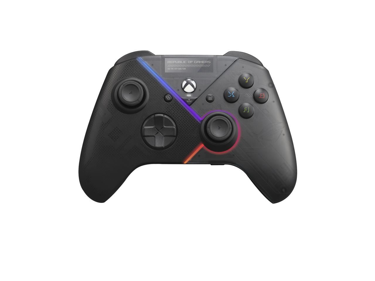 ASUS ROG Raikiri officially licensed Xbox controller, remappable buttons & triggers, 2 rear buttons, step & linear triggers, adjustable joystick sensitivity, 3.5mm jack with ESS DAC, for PC and Xbox
