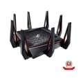 thumbnail image 1 of ASUS ROG Rapture GT-AX11000 AX11000 Tri-band 10 Gigabit WiFi Router, AiProtection Lifetime Security by Trend Micro, AiMesh compatible for Mesh Wi-Fi System, Next-Gen Wi-Fi 6, Wireless 802.11Ax, 1 of 5