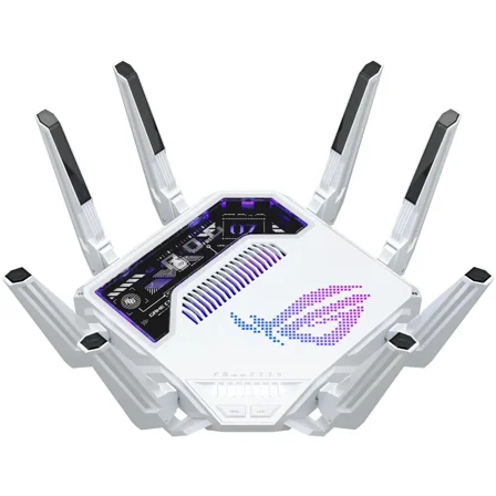 ASUS ROG Rapture GT-BE19000AI Tri-band Gaming Router, WiFi 7, 802.11be, up to 3,500 sq. ft. & 200+ devices, Triple Level Security, Support AiMesh Whole Home Mesh WiFi, Dual 10G ports, AI WAN detectio