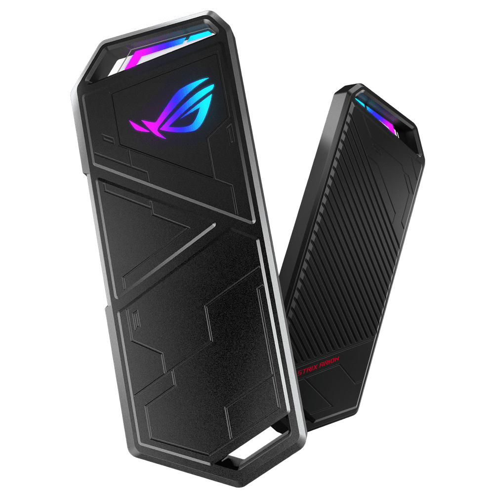 ASUS ROG STRIX Arion Aluminum Alloy M.2 NVMe SSD External Portable Enclosure Case Adapter, USB 3.2 Gen 2 Type-C (10 Gbps), USB-C to C and USB-C to A ASUS ROG STRIX Arion Aluminum Alloy M.2 NVMe SSD External Portable Enclosure Case Adapter, USB 3.2 Gen 2 Type-C (10 Gbps), USB-C to C and USB-C to A