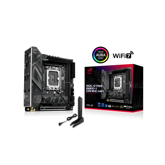 Asus ROG Strix B860-I GAMING WIFI Gaming Desktop Motherboard - Intel B860 Chipset - Socket LGA-1851 - Mini ITX (rogstrixb860-igamingwifi)