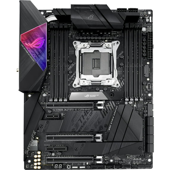 Asus ROG Strix Strix X299-E Gaming II Desktop Motherboard, Intel X299 Chipset, Socket R4 LGA-2066, Intel Optane Memory Ready, ATX