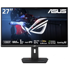 ASUS ROG Strix 27 QHD Gaming Monitor, Fast IPS, 180Hz, 1ms, 97% DCI-P3, HDR400, G-SYNC Compatible, USB-C with DP Alt Mode, AI-Powered Shadow Boost, Adjustable Stand with Phone Holder & Tripod Socket