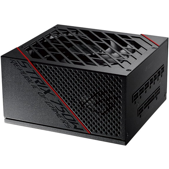 ASUS ROG Strix 750 Fully Modular 80 Plus Gold 750W ATX Power Supply with 0dB Axial Tech Fan and 10 Year Warranty
