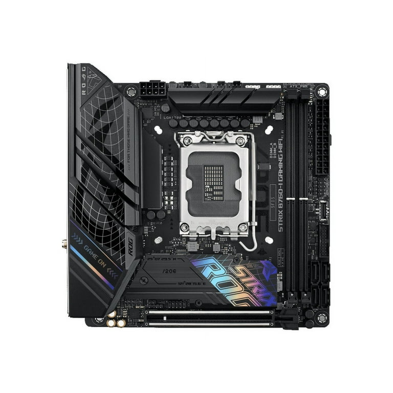 ASUS ROG Strix B760-I Gaming WiFi Intel B760(13th and 12th Gen) LGA 1700  mini-ITX motherboard, 8 + 1 power stages, DDR5 up to 7600 MT/s, PCIe 5.0,  two M.2 slots, WiFi 6E