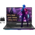 thumbnail image 1 of ASUS ROG Strix G15 Gaming Laptop, 15.6" WQHD 165Hz 3ms Display, AMD Ryzen 7 6800H, 16GB DDR5 RAM, 1TB PCIe SSD, RGB KB, GeForce RTX 3060, VR-Ready, Wi-Fi 6E, Win 11 Pro, Gray, Hotface DVD-RW USB Hub, 1 of 8
