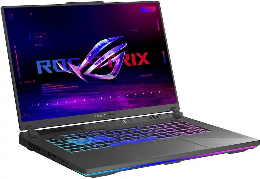 ASUS - ROG Strix G16 16" FHD 165Hz Gaming Laptop - AMD Ryzen 9 HX - 16GB RAM - NVIDIA GeForce RTX 5070 Ti - 1TB SSD - Eclipse Gray