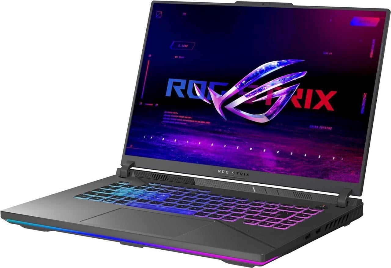ASUS ROG Strix G16 (2024) Gaming Laptop, 16 ROG Nebula Display 16:10 QHD 240Hz, NVIDIA GeForce RTX 4070, Intel Core i9-14900HX, 16GB DDR5-5600, 1TB PCIe Gen4 SSD, Wi-Fi 6E, Win 11, G614JIR-AS94