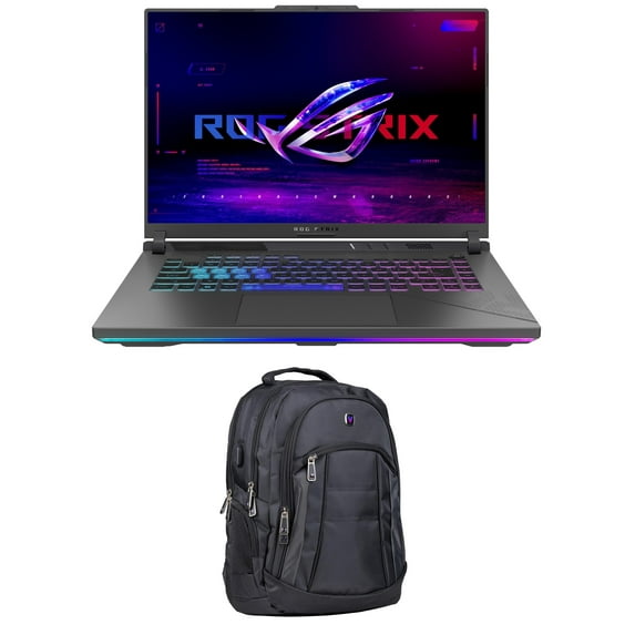 ASUS ROG Strix G16 G614 Gaming Laptop (Intel i9-14900HX 24-Core, 16.0in 240 Hz Wide QXGA (2560x1600), GeForce RTX 4060, 32GB DDR5 5600MHz RAM, 4TB PCIe SSD, Win 11 Pro) with 1680D Backpack