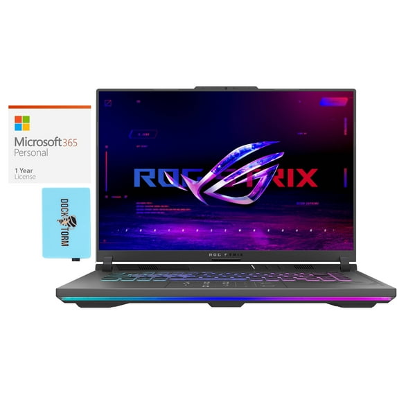 ASUS ROG Strix G16 Gaming/Entertainment Laptop (Intel i9-13980HX 24-Core, 16.0in 240 Hz Wide QXGA (2560x1600), Win 11 Pro) with Microsoft 365 Personal , Dockztorm Hub