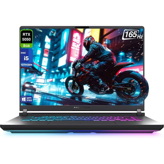 ASUS ROG Strix G16 Gaming Laptop, Intel i5-13450HX, 48 GB DDR5 RAM, 1 TB PCIe SSD, 16” FHD+ (1920x1200) Display, Nvidia G-Force RTX 5050, 4-Zone RGB Keyboard, W11 Pro, Eclipse Gray