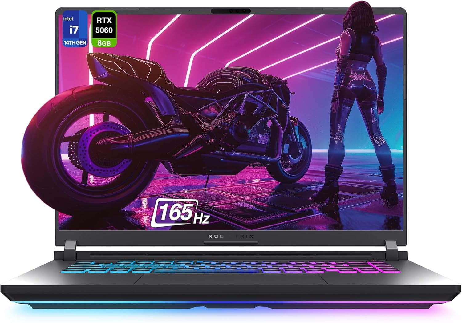 ASUS ROG Strix G16 Gaming Laptop, Intel i7-14650HX, 16 GB DDR5 RAM, 1 TB PCIe SSD, 16” FHD+ (1920x1200) Display, Nvidia G-Force RTX 5060, 4-Zone RGB Keyboard, W11 Home, Eclipse Gray