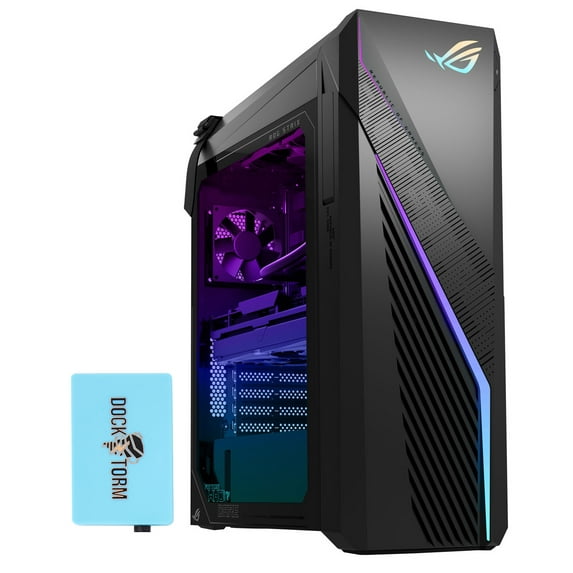 ASUS ROG Strix G16CH Gaming Desktop PC (Intel i7-14700F, RTX 4060 8GB, 64GB DDR5 RAM, 2x1TB PCIe SSD (2TB), RJ-45, Wi-Fi 6E, BT 5.3, USB KB/Mouse, Win 11 Pro) w/DKZ Hub USB Port Expander