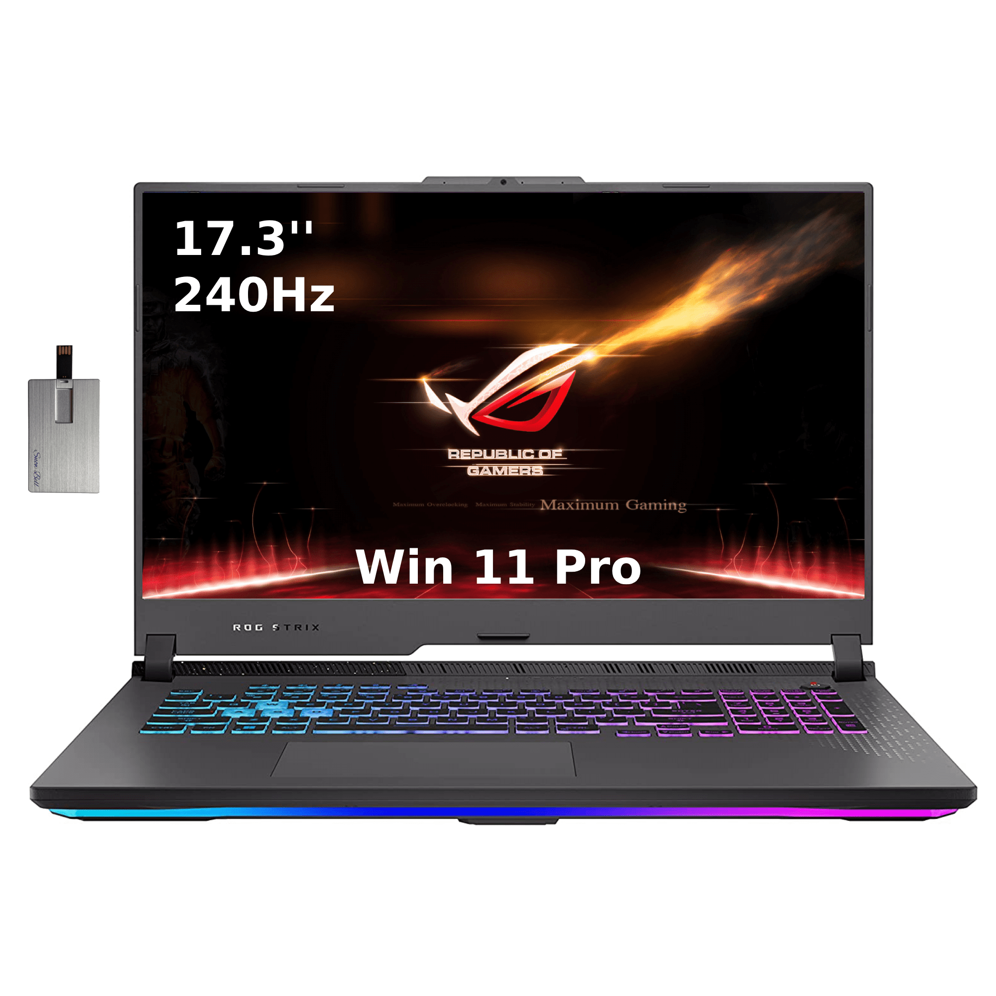 ASUS ROG Strix G17(2023) Gaming Laptop, 17.3” QHD 240Hz Display, GeForce RTX 4060, RGB Backlit
