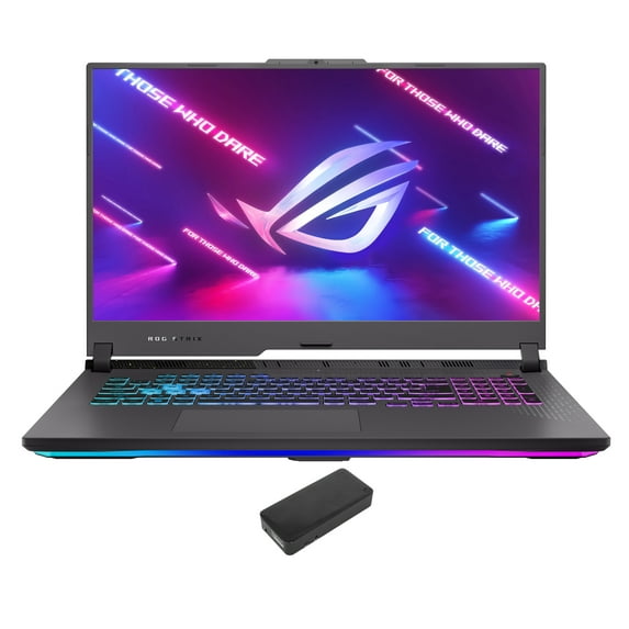 ASUS ROG Strix G17 G713 Gaming/Entertainment Laptop (AMD Ryzen 9 7945HX 16-Core, 17.3in 240Hz 2K Quad HD (2560x1440), GeForce RTX 4070, 16GB DDR5 4800MHz RAM, Win 11 Home) with DV4K Dock