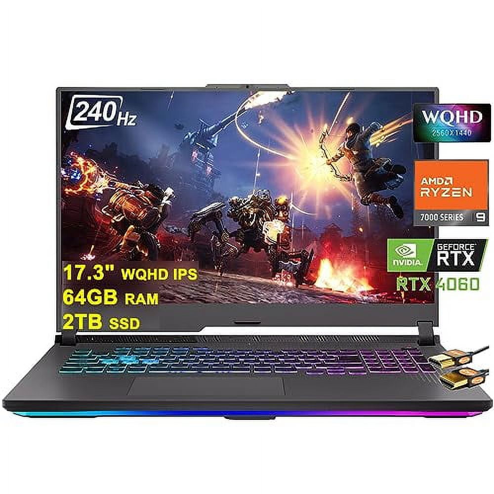 ASUS ROG Strix G17 G713 Gaming Laptop 17.3" WQHD IPS 240Hz AMD 12Core Ryzen 9 7845HX (Beat i912900H)