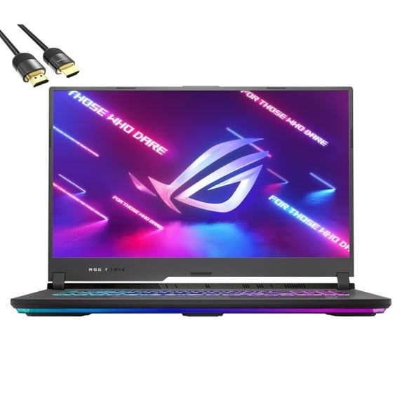 ASUS ROG Strix G17 Gaming Laptop, 17.3" FHD 144Hz 3ms, AMD 8-Core Ryzen 7 4800H (Beat i5-11600), GeForce RTX 3060, 8GB RAM, 512GB SSD, USB-C, HDMI, RJ45, WiFi 6, RGB, Mytrix HDMI 2.1 Cable, Win 10
