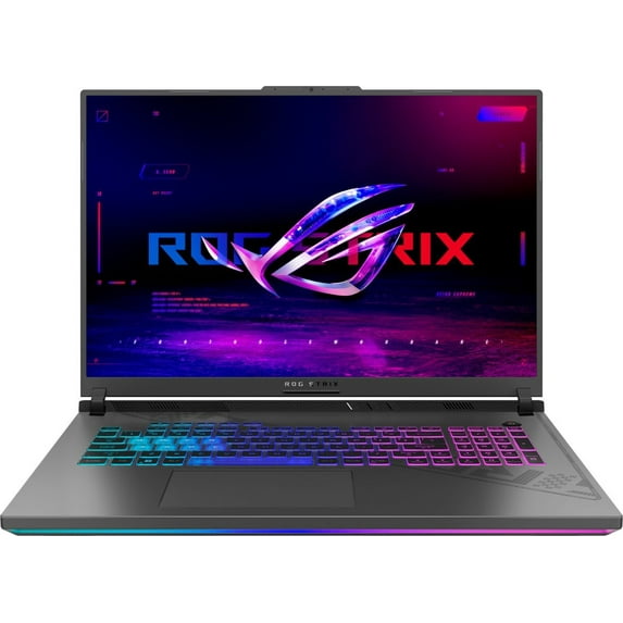 ASUS ROG Strix G18 18in 240Hz WQXGA IPS Gaming Laptop (Intel i9-13980HX 24-Core, GeForce RTX 4080 12GB, 64GB DDR5 4800MHz, 2x8TB PCIe SSD RAID 0 (16TB), RGB KYB, WiFi 6E, Win11Pro)