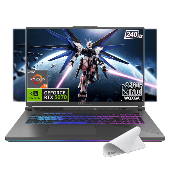 ASUS ROG Strix G18 Gaming AI Laptop, 18" 2.5k (2560x1600) 240Hz (100% DCI-P3)