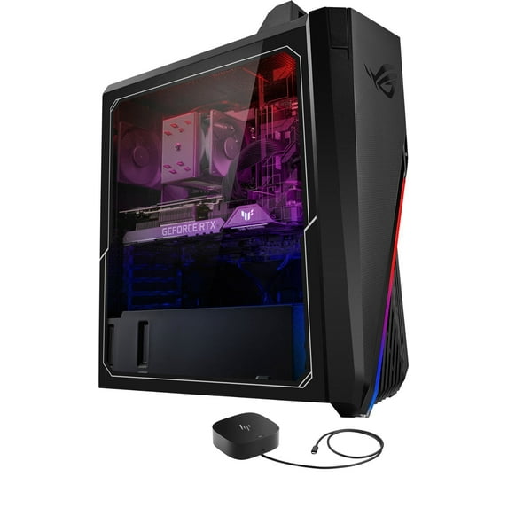 ASUS ROG Strix GT15 G15 Gaming/Entertainment Desktop PC (Intel i7-12700KF 12-Core, GeForce RTX 3080, 32GB RAM, Win 11 Pro) with G5 Essential Dock