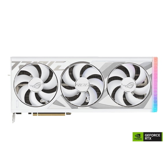 ASUS ROG Strix GeForce RTX 4090 White OC Edition Gaming Graphics Card (PCIe 4.0, 24GB GDDR6X, HDMI 2.1a, DisplayPort 1.4a) ROG-STRIX-RTX4090-O24G-WHITE