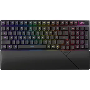 ASUS ROG Strix Scope II 96 RX Wireless Optical Gaming Keyboard - 96% Full-Size, Tri-Mode Connectivity, Pre-lubed ROG RX Red Linear Switches ABS Keycaps, RGB, PC/Mac Support - Black