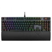 ASUS ROG Strix Scope II RX Gaming Keyboard, IP57, Dampening Foam, Pre-lubed ROG RX Red Optical Switches, PBT Keycaps, multi-function controls, Xbox Game Bar function hotkeys, RGB-Black