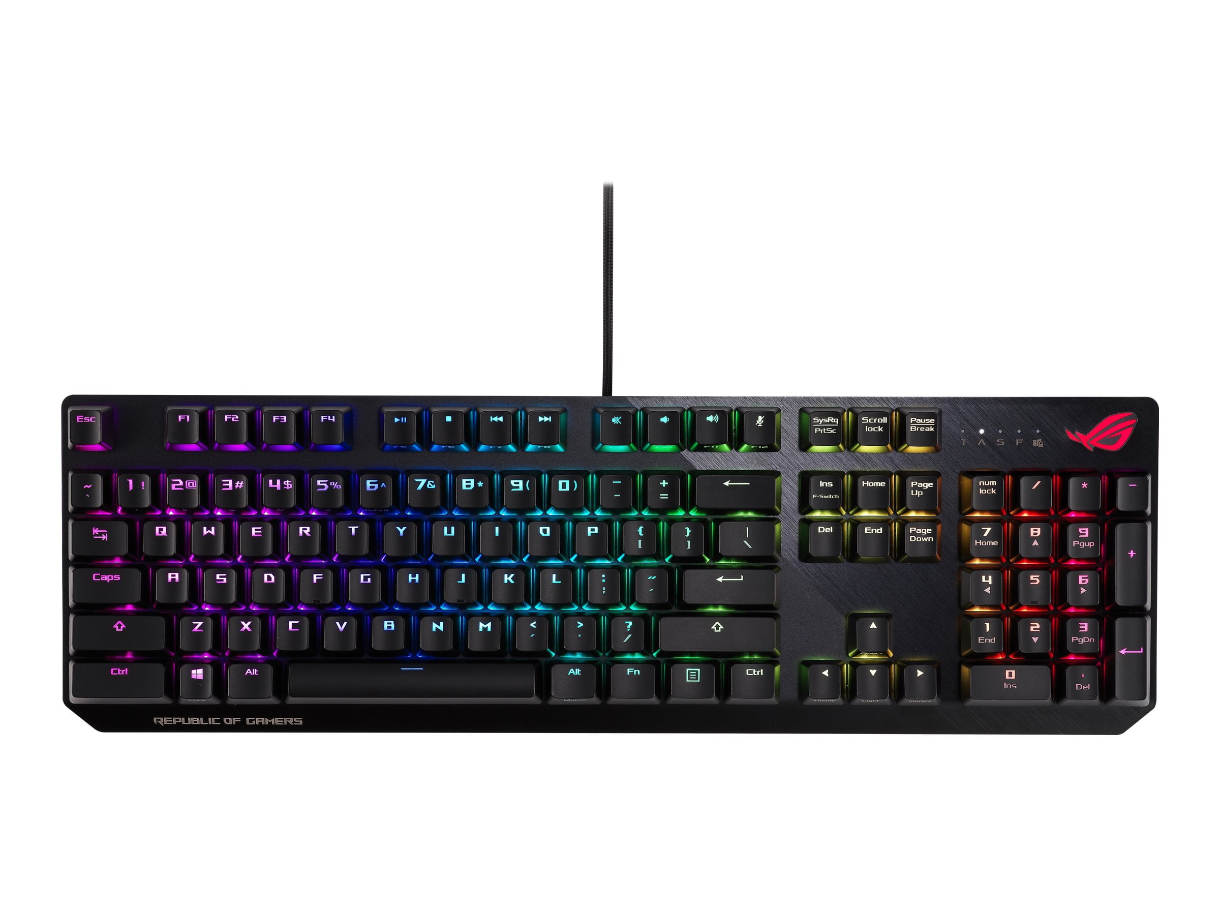 その他 ASUS ROG STRIX SCOPE CHERRY MX RGB RED ASUS ROG Strix Scope - Keyboard - backlit - USB - US - key